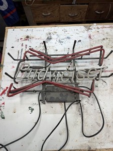Vintage Budweiser Neon Sign Light Tube broke-not working