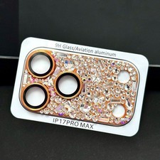 Luxury Colorful Diamonds Camera Lens Protector Cover For iPhone 17 16 15 Pro Max