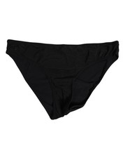 Dolce & Gabbana Black Nylon Stretch Slip Brief Women Women's Underwear Authentic