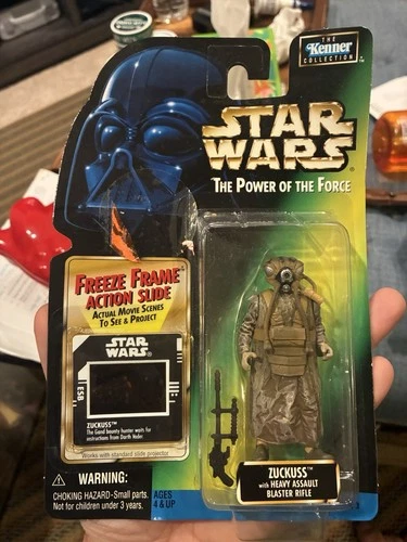 Star Wars POTF 1997 Kenner Zuckuss Action Figure In Box