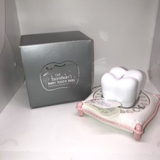 The ToothFairy s Baby Tooth Bank Vintage 1990 Baby Pink Baby Girl Keepsake