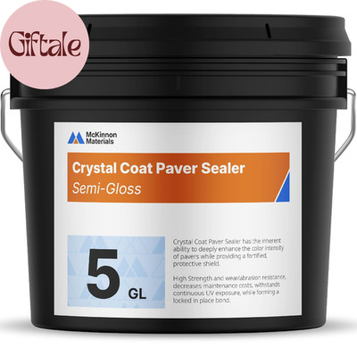 Mckinnon Concrete Sealer, Paver Sealer 5 Gallon, Penetrating Semi Gloss Wet Look