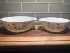 Vintage Pyrex England Woodland Country Autumn Casserole With Amber Lid