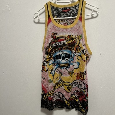 XTG Unterhemd Gr.M,Beach Culture,Herrn,ärmellos,only the Strong Survive