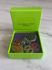 NIB Shanghai Tang Triple Eight 8 Key Chain