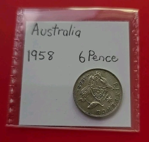 1958 Australia Sixpence — photo from the most recent tracked eBay sale