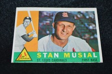 1960 Topps Baseball Card #250 MLB St. Louis Cardinals HOF ~ Stan Musial !
