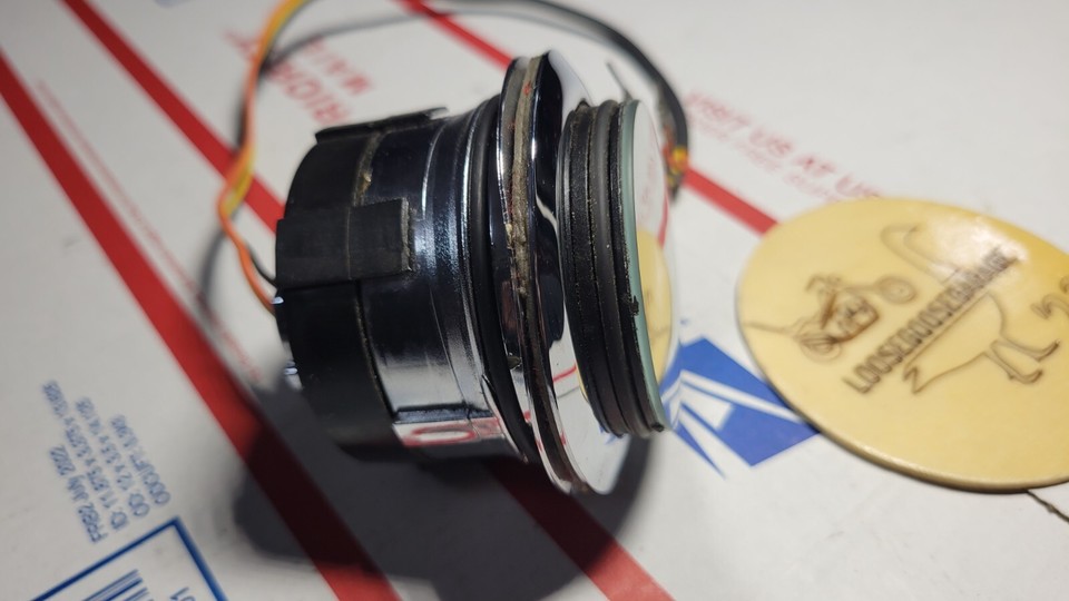 0107 Harley Davidson Softail LED Gauge Flush Mount Gas Cap Set Fuel