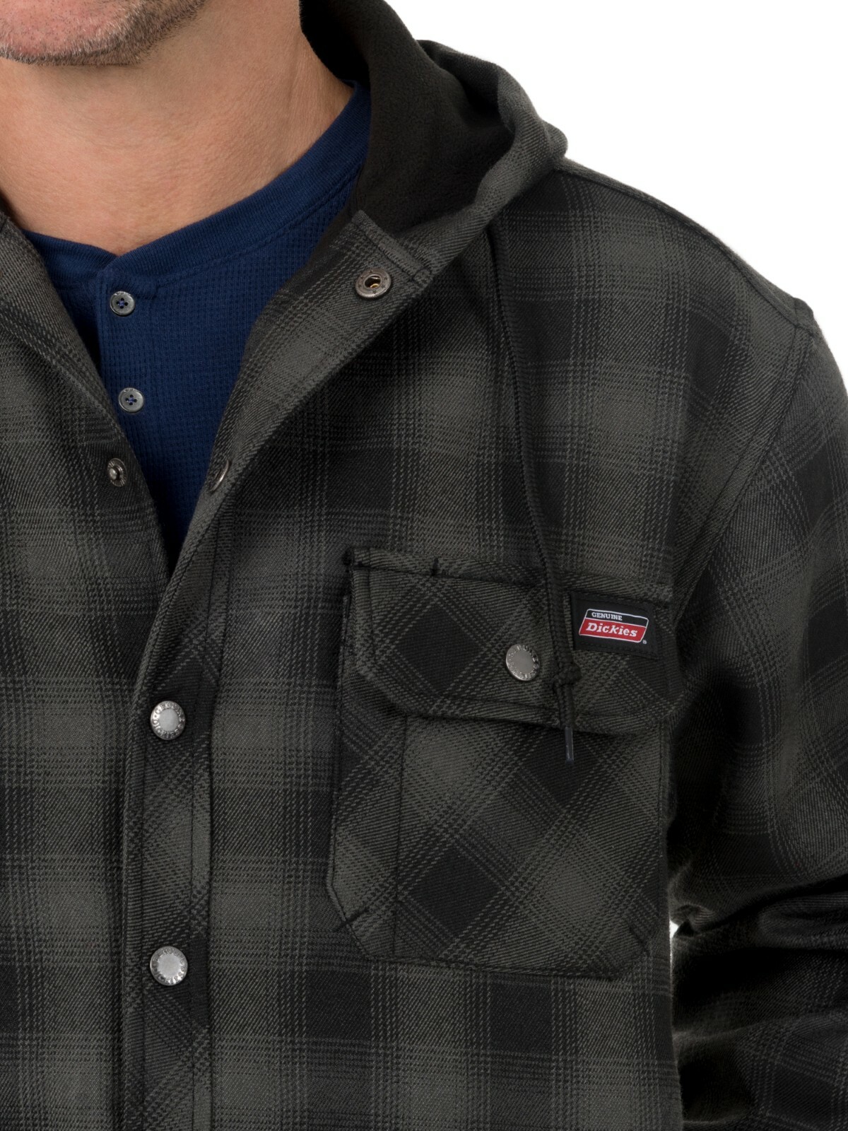 Genuine Dickies Men's Black/Gray Twill 