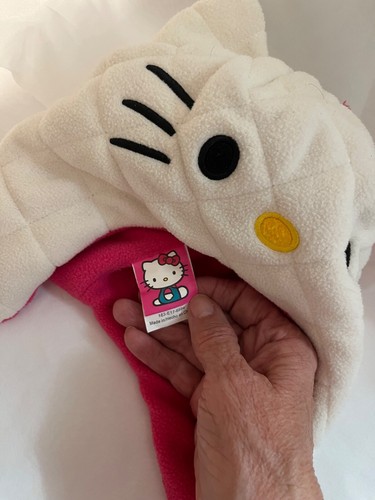 Hello Kitty Beanie Hat White Pink 2T - 5T 2017 RN14750 Sanrio - Picture 3 of 5