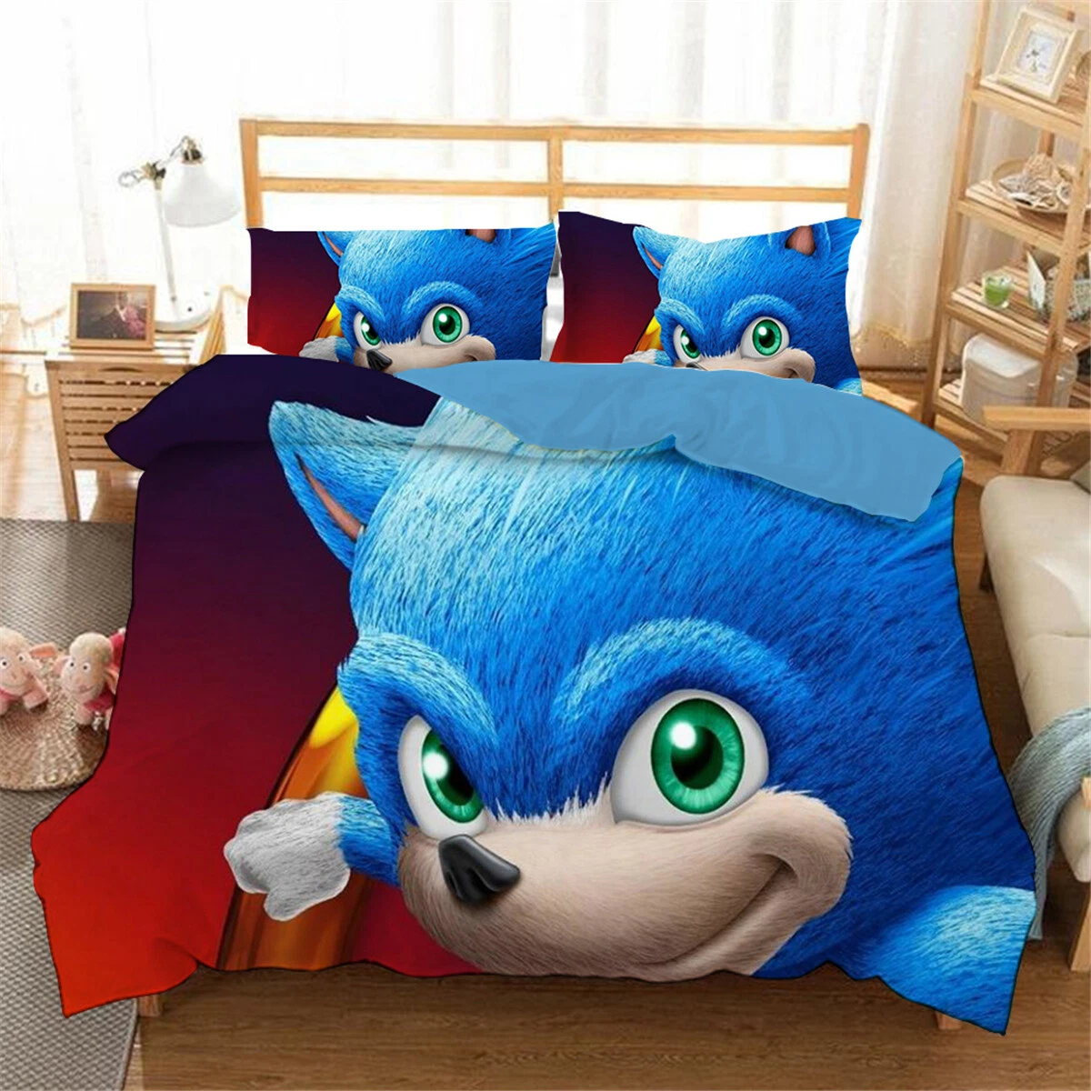 Sonic The Hedgehog Bedding Set, Bedroom Decoration