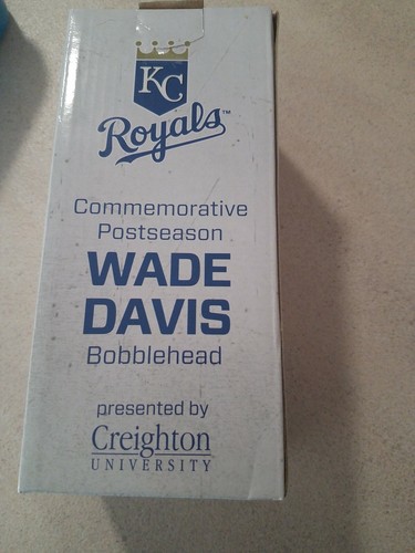 WADE DAVIS #17 KANSAS CITY ROYALS BOBBLEHEAD WORLD SERIES NIB - Picture 3 of 6