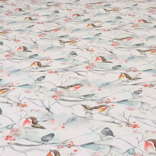 Voyage Maison Snowy Song White Fabric | 100% Cotton | Curtains Crafts Cushions - 第 6/7 張圖片