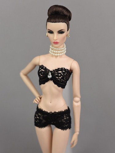 Black Sexy Underwear Top Sling Outfits Fit for 11.5 Inch 1/6 Scale Dolls Clothes - Picture 20 of 27