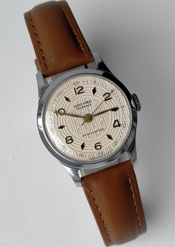 Moskva 2608 Rare Model Original Vintage Soviet Mechanical Watch 1950s