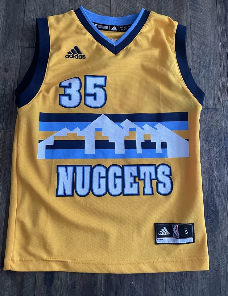 Camiseta deportiva juvenil Denver Nuggets Faried #35 Adidas (pequeña juvenil) Foto 3 de 4
