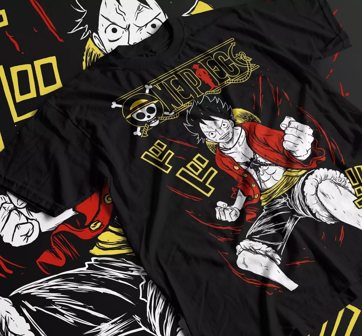 One piece anime tshirt art