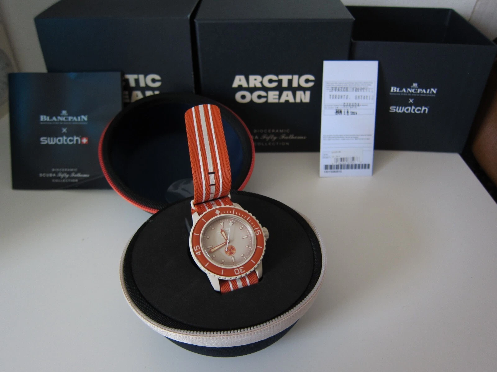 Blancpain — SWATCH x BLANCPAIN BIOCERAMIC SCUBA FIFTY FATHOMS Series Watch Arctic Ocean