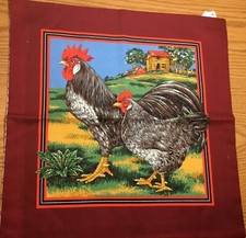 Handmade Hen, Rooster and Chick Theme Pillow Covers
