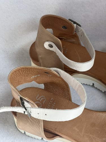 EOS Women’s Leather Sandals Size 38 Made In Portugal Casual Beach Summer - Picture 7 of 15