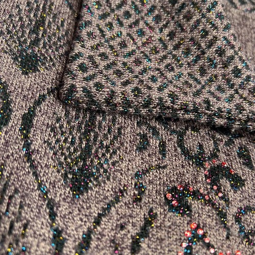Retro Boho Metallic Peacock Cardigan Sweater Twee ModCloth Anthropologie Vibes - Bild 10 von 12