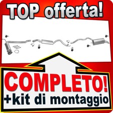 Scarico Completo per VW T4 TRANSPORTER IV 2.4 D 2.5TDi SYNCRO SWB DECAT Marmitta