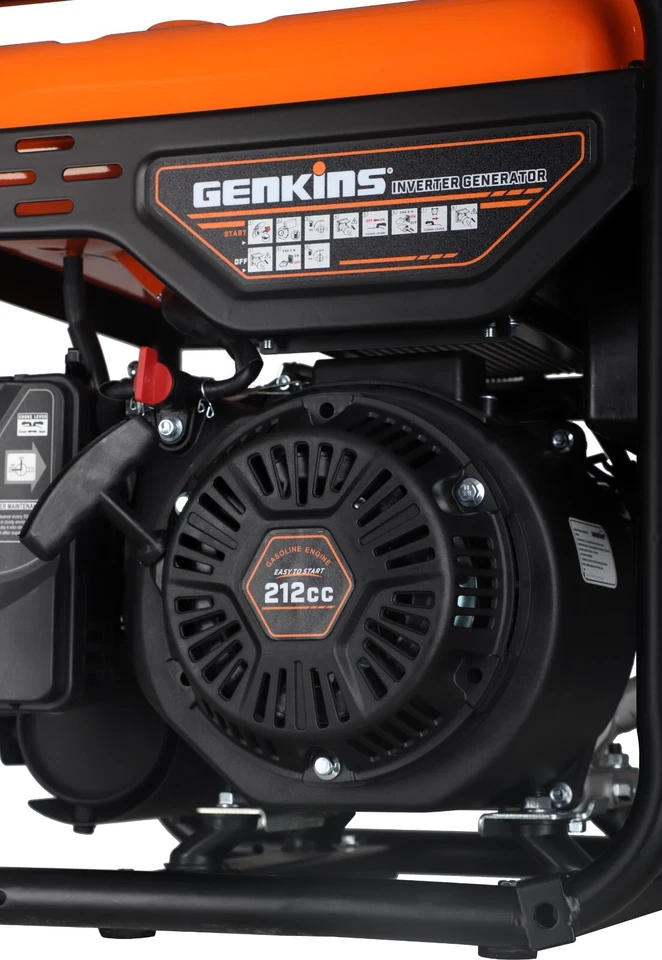 Generador inversor de marco abierto Genkins 4500 vatios 30 amperios onda sinusoidal pura bajo ruido Foto 4 de 4