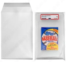 Protective Sleeves for PSA Graded Sports Wax Packs - x10 Self Sealing