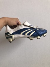 Adidas Predator Absolute White Blue Football Soccer Cleats Boots US9 UK8 1/2