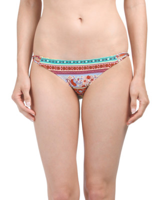 EIDON Bangalow Mila Bikini Bottom Geo Print Size Large Low Rise