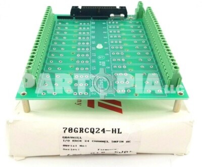 NEW! Grayhill, 70GRCQ24-HL, I/O Rack, 24 Channel, 50-Pin, 7-1/2'' x 6-1/2''
