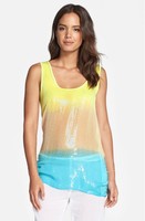 Amita Naithani Ombre Sequin Embellished Tank Top Tunic Swim Cover Up Small S Amita Naithani Ombre Sequin Embellished Tank Top Tunic Swim Cover Up Small S