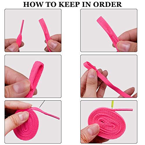 40 Pairs Colored Shoe laces Flat Shoelaces Multipack Shoestrings for 47 inches - Picture 5 of 7