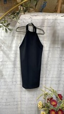 Zara Halter Neck Backless With Straps Little black Dress Girls Night Size Medium