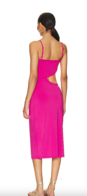 open back long sleeve midi dress Sofia Open Back Satin Maxi Dress