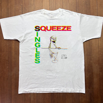 Squeeze Band White T-Shirt Cotton Unisex S-5XL | eBay