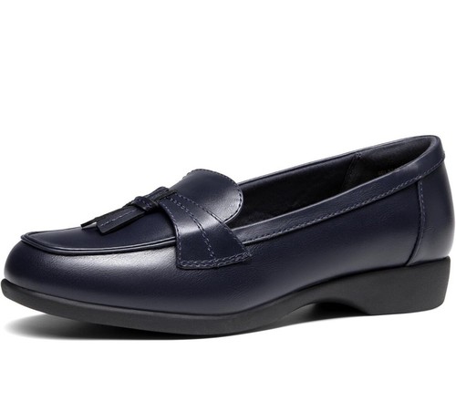 Mocasines para mujer azul marino con borla 7,5
