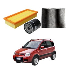Kit De Filtre 3 Compatible Pour FIAT Panda (169) 1.1/1.2 Hatchback