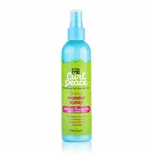 Just For Me Curl Peace 5 in 1 Wonder Spray Detangle Nourish Heat Protect 8 fl.oz