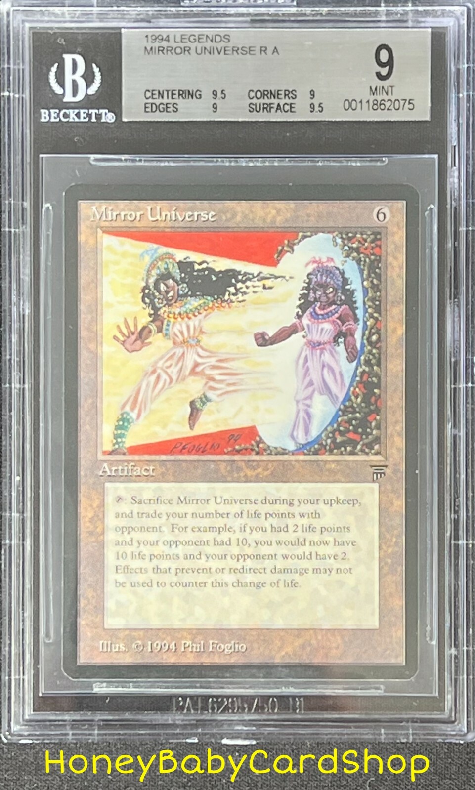 MTG Legends 1994 Mirror Universe BGS 9.0Q++ (Quad++) Mint Old School 93 ...
