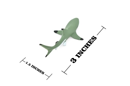Black Tip Reef Shark, Very Nice Plastic Replica 3" - F233 B76 - Picture 2 of 8