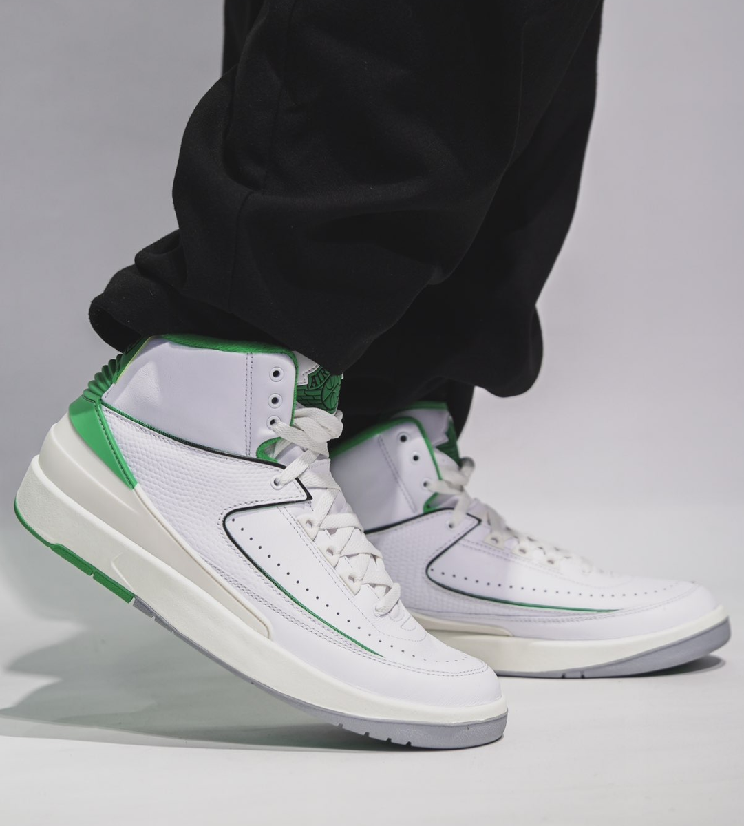 Nike Air Jordan 2 Retro Lucky Green Retro Sneakers Men's