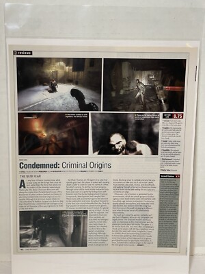 Condemned: Criminal Origins video game Review Magazine Article print ad wall art