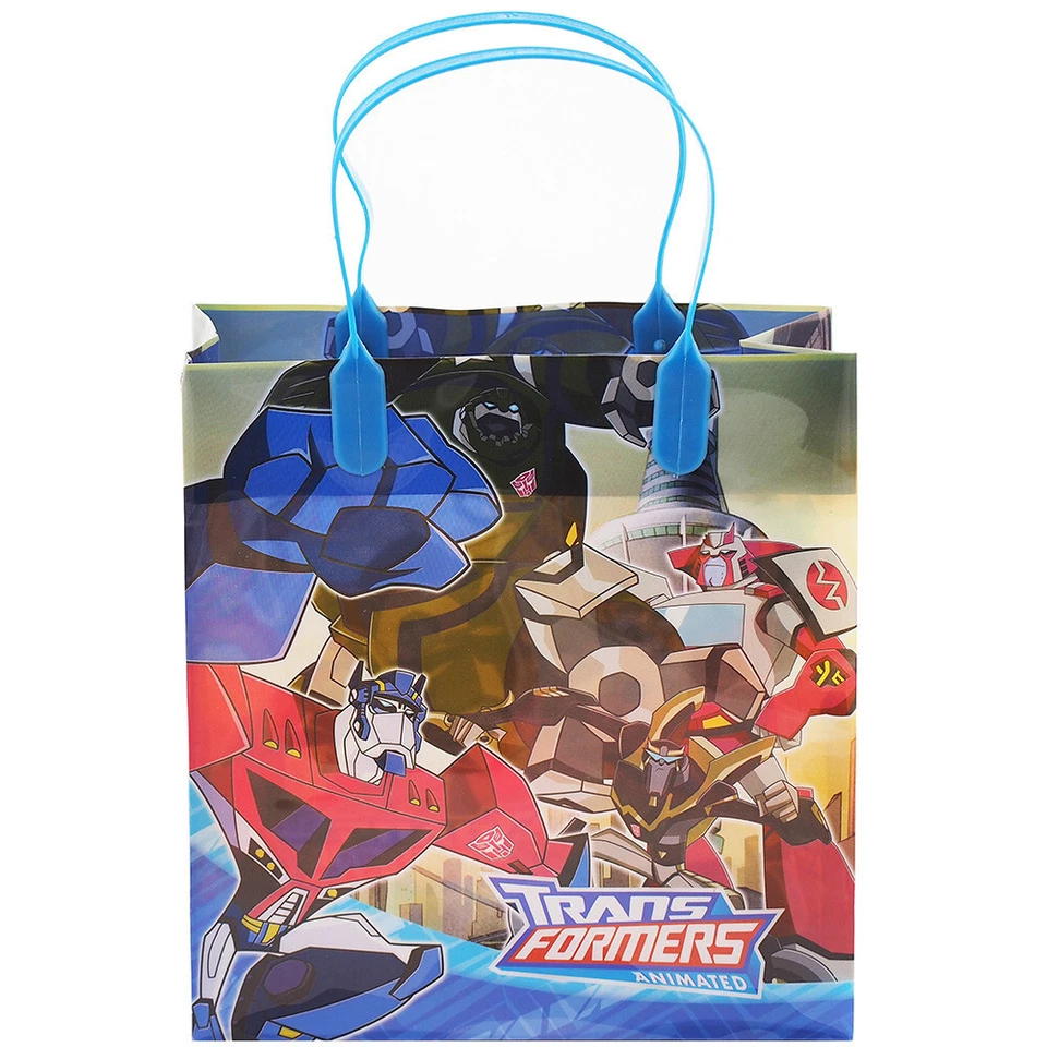Bolsas de regalo reutilizables Transformers 12 Party Favor 8" Foto 2 de 3