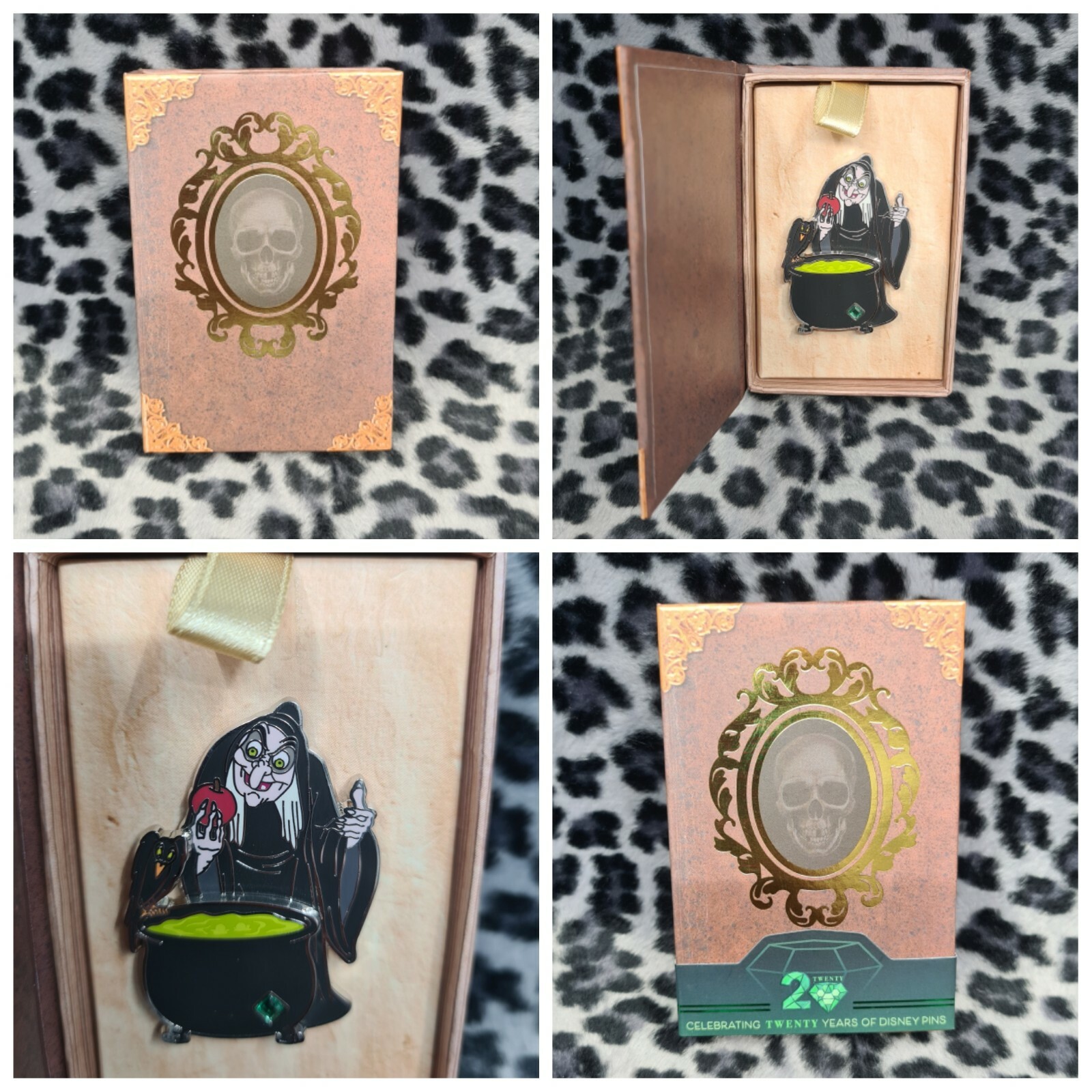 2020 Disney Pin Trading 20th Anniversary Snow White Witch Disguises Book LE 500