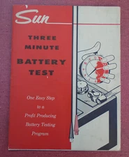 Sun Electric Corp., Chicago, IL, Three Minute Battery Test, Testers  brochure