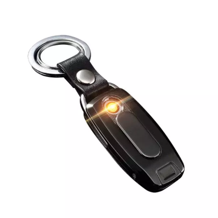 USB Keychain Lighter Flameless Cigarette Windproof Rechargeable
