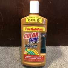 TurtleWax Color Cure Car Polish GOLD, Chipstick Included, Hides Scratches, 16oz