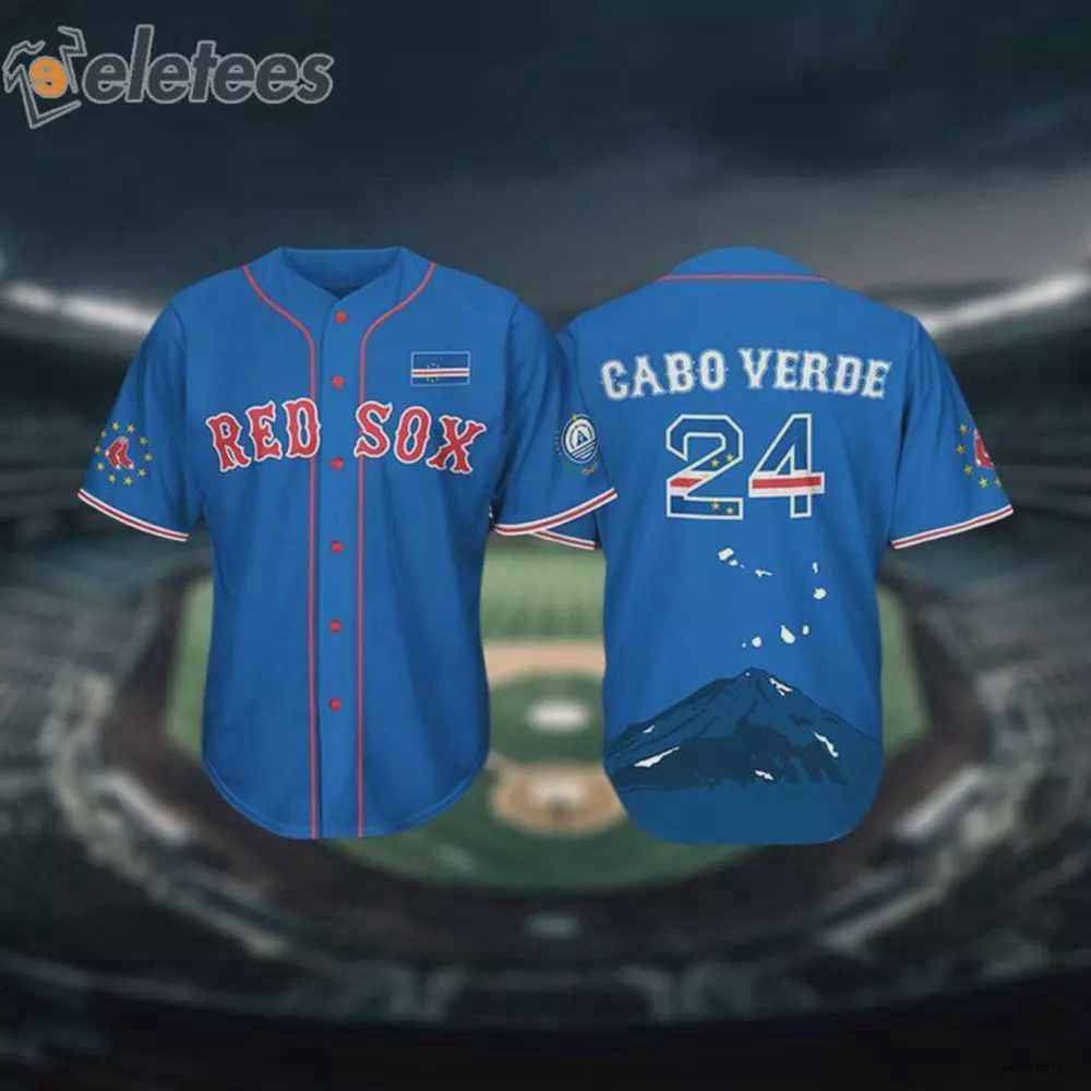 HOT Red-Sox Cabo-Verde-Celebration Jersey Giveaway 2024 Blue Color Fullsize  Hit