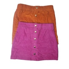 Issac Mizrahi Girls's Corduroy Mahogany  Pink Skirt Bundle Size M 7/8